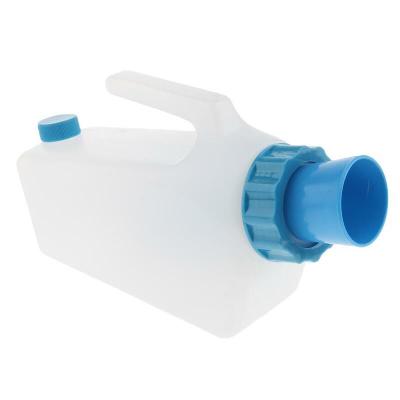 Botella reutilizable para urinario, juego de contenedor de drenaje nocturno, para cama masculina de 1000ml