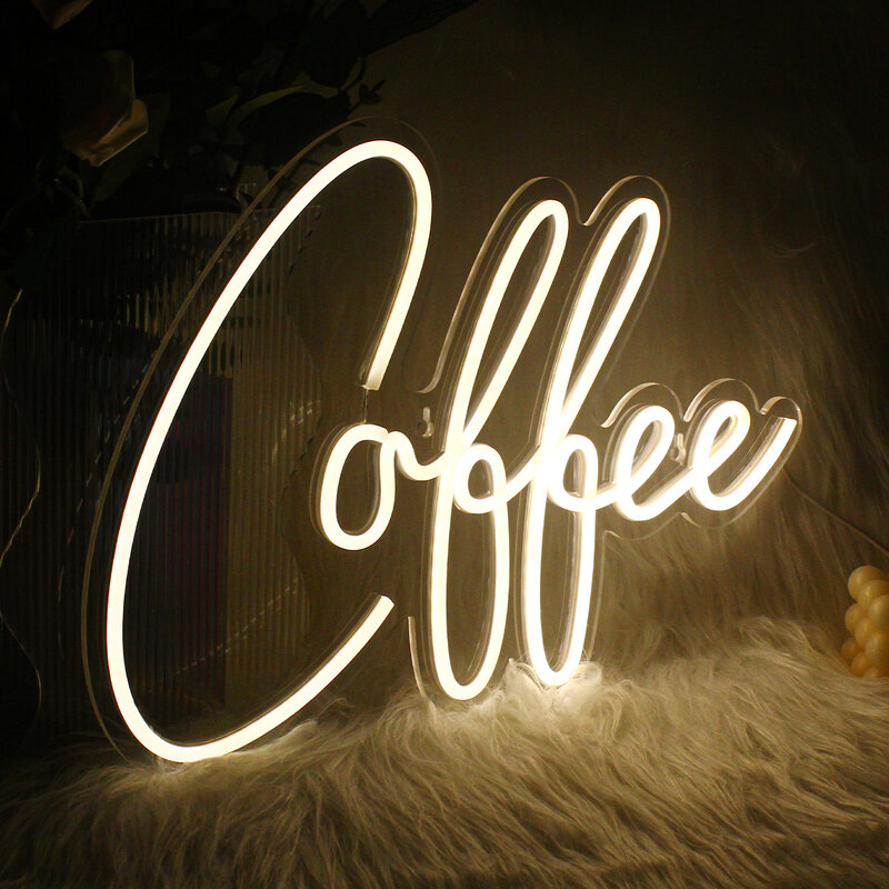 Неоновый декоративный настенный светильник Coffce, лампа для украшения дома, бара, кафе, логотип, надпись «Добро пожаловать», USB-украшение для комнаты