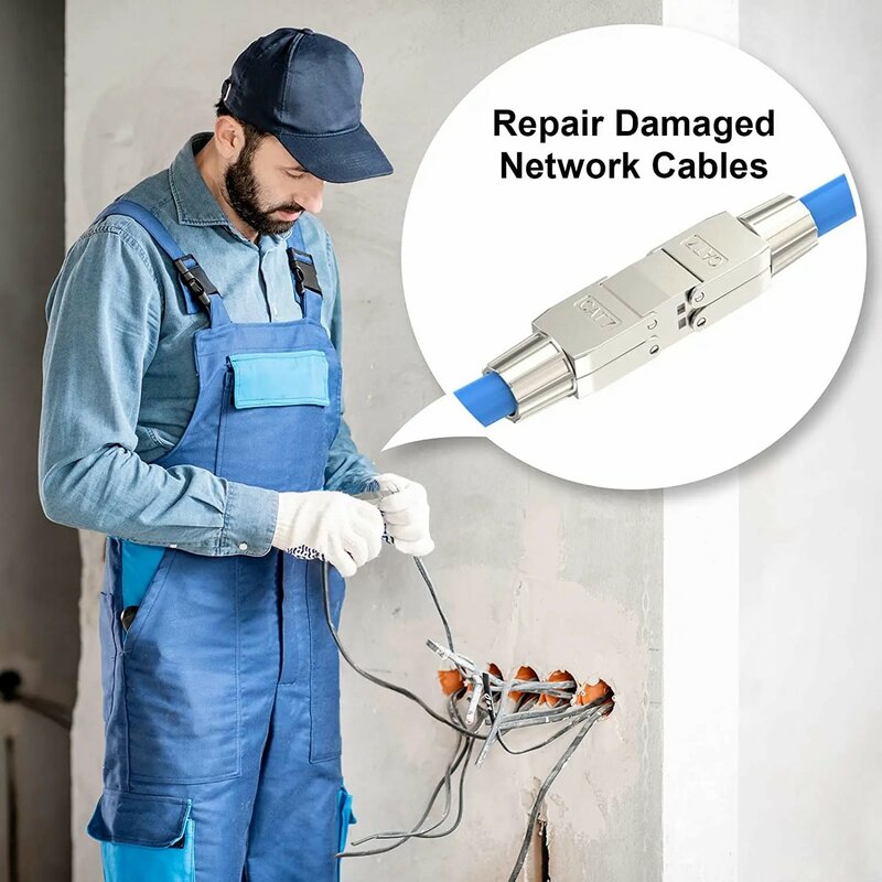 Woeow lsa netzwerk kabel anschluss werkzeug los cat7 cat6a, rj45 lan verlängerung abgeschirmt für installation kabel ethernet-1St