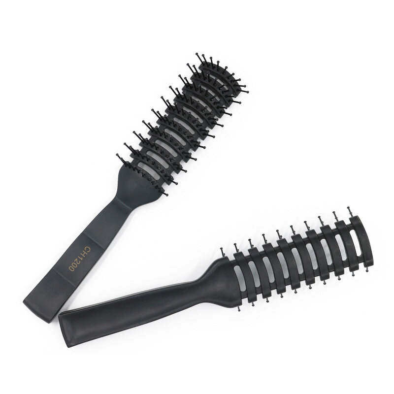 1pc Ribbed Comb for Men Boy Fluffy Hair Brush Salon Hairdressing Comb Massage Ribs Hair Comb Scalp Barber Hair Styling Hair Comb