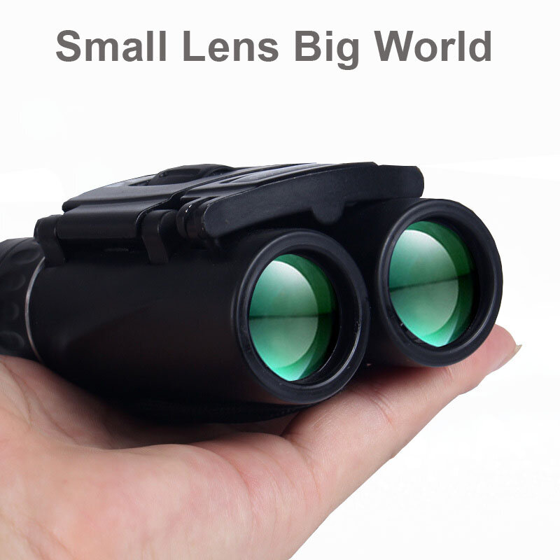 Binoculares potentes HD 40x22 de 2000M, prismáticos de largo alcance, mini telescopio plegable, óptica BAK4, FMC, para deportes de caza, exteriores, camping y viajes