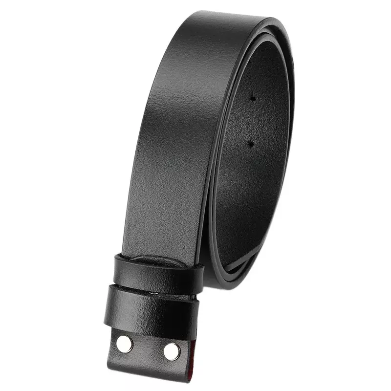 Men's Genuine Cowhide Leather Belt Without Buckle DIY Belt Accessories 3.8cm