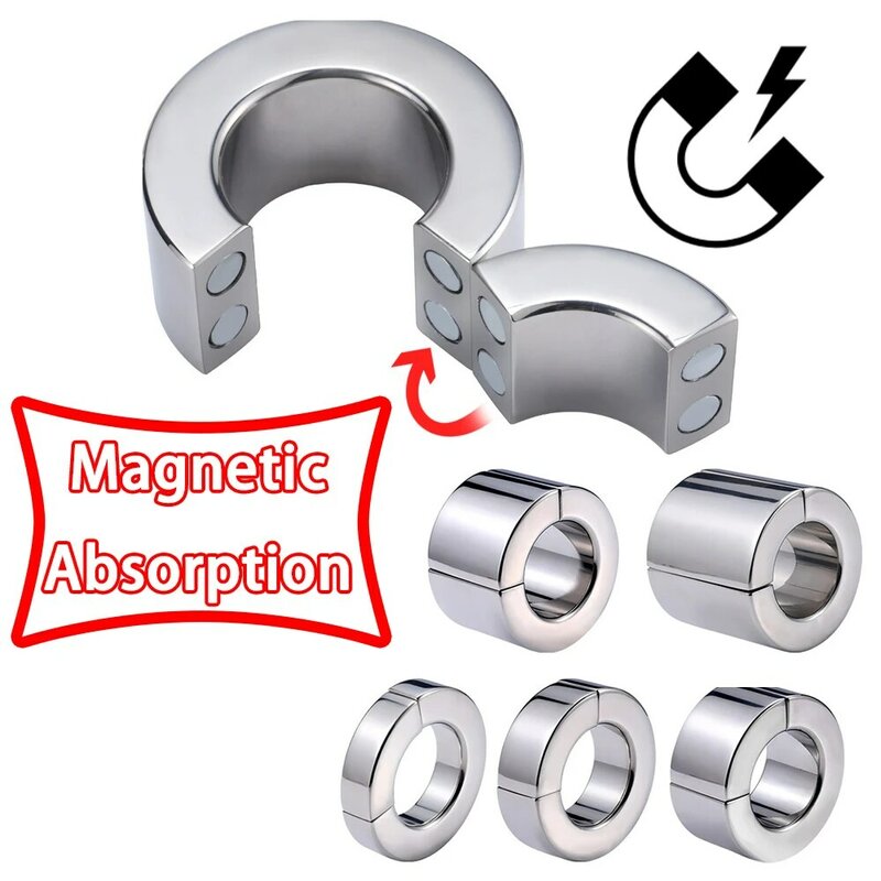 Man Sport Magnetic Boxers Ring Chastity 304 Stainless Steel Metal Underwear Device Lingerie Boxing Shorts Couple Gym Panties