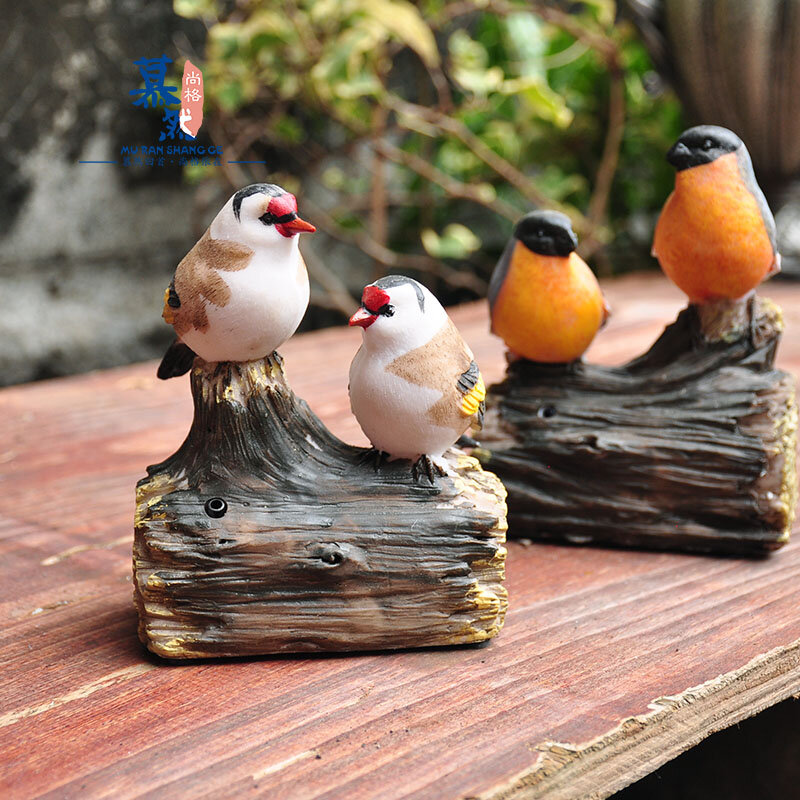 Animais eletrônicos elétrica voice-controlled aves estatuetas casa jardim terraço pátio diversão ornamentos decorações