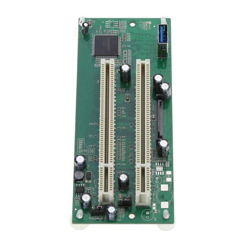 Máy Tính Để Bàn PCI-Express PCI-E Sang PCI Adapter Thẻ USB3.0 Thêm Trên Thẻ Chuyển Đổi PCIe Sang Khe Cắm PCI Kép Thẻ Mở Rộng Sức