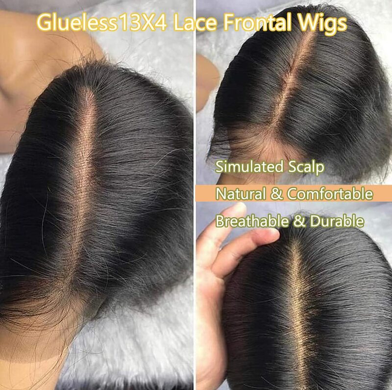Body Wave Lace Front perucas para mulheres, cabelo humano, perucas sem cola, cabelo pré-arrancado, 13x4 HD
