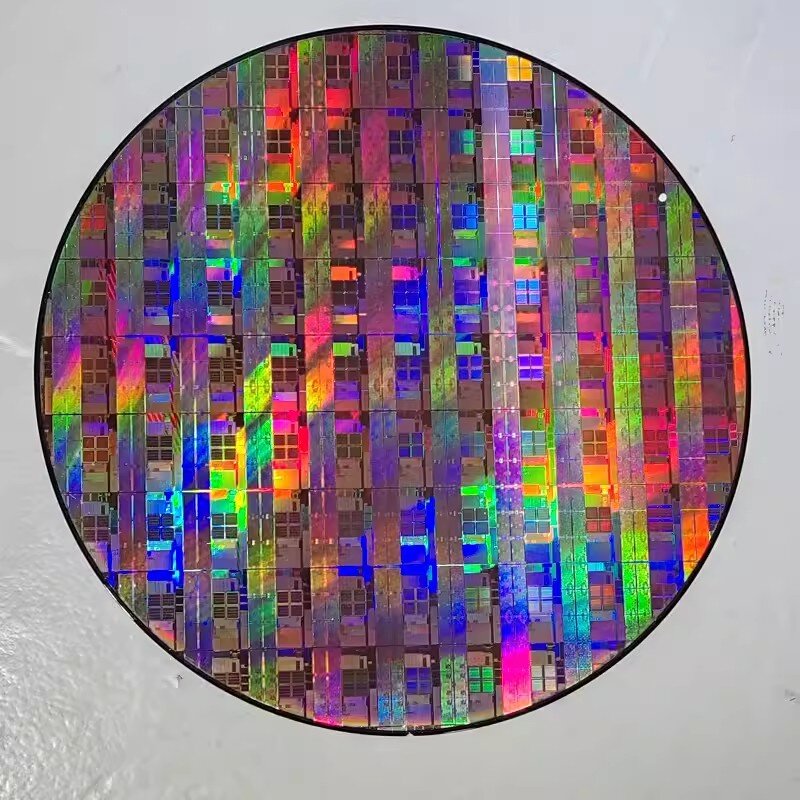 Silikon Wafer 12 8 6 Inci Teknologi CPU Dekorasi Rasa Hadiah Ulang Tahun Chip Sirkuit Chip Litografi Chip Silikon Semikonduktor