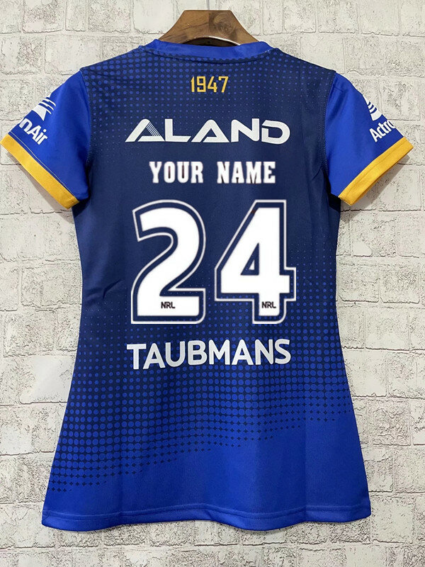 Camisa de rugby feminina com nome personalizado e número, casa e fora jersey, tamanho s-xl, 2024