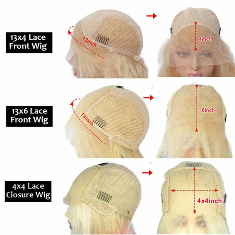 Wig warna alami gelombang tubuh tanpa lem untuk wanita prepked 13X4 HD Wig depan renda transparan rambut manusia Virgin Brasil