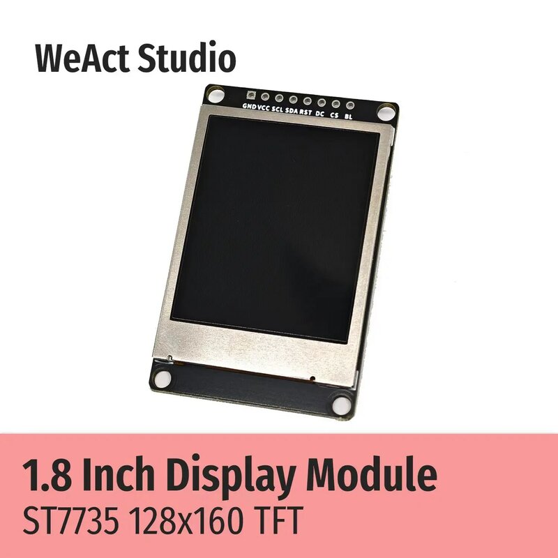 WeAct 1. 8-calowy wyświetlacz TFT pełny moduł kolorowy wyświetlacz LCD ST7735 napęd IC wysokiej jakości