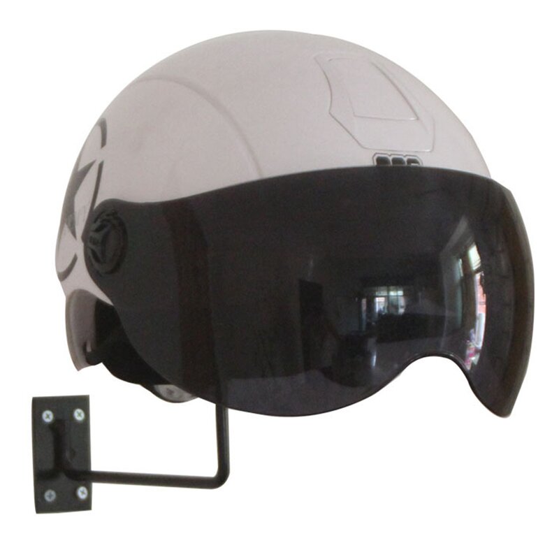 Pemegang helm aksesori motor 4 Pak, rak gantungan terpasang di dinding untuk jaket, mantel, topi, masker menari