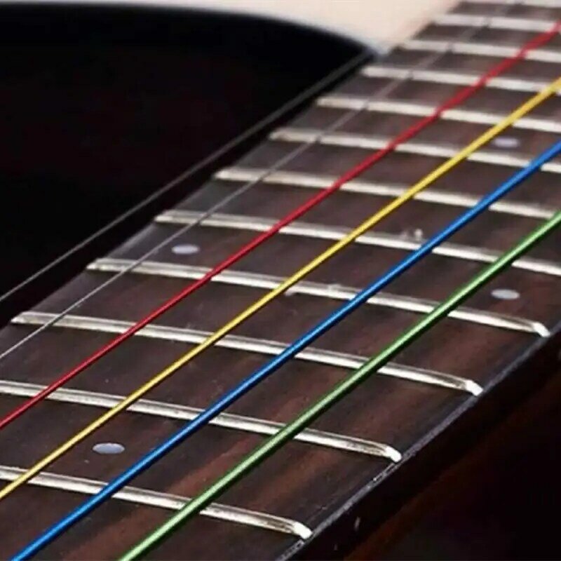 Nowe kolorowe folkowa gitara ciąg części zamienne gitara akustyczna rdzeń miedziany struny zestaw akcesoria do instrumentów muzycznych 2023