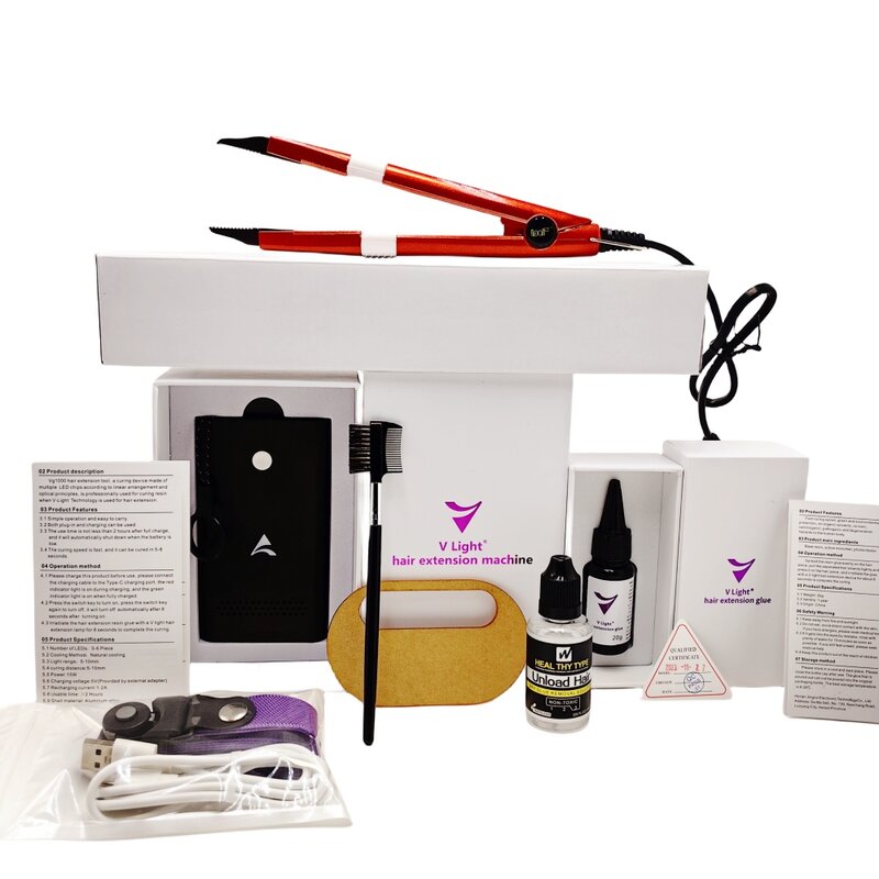 Новый V-образный инструмент для наращивания волос, инструмент для быстрого наращивания волос без следов, инструмент для наращивания волос