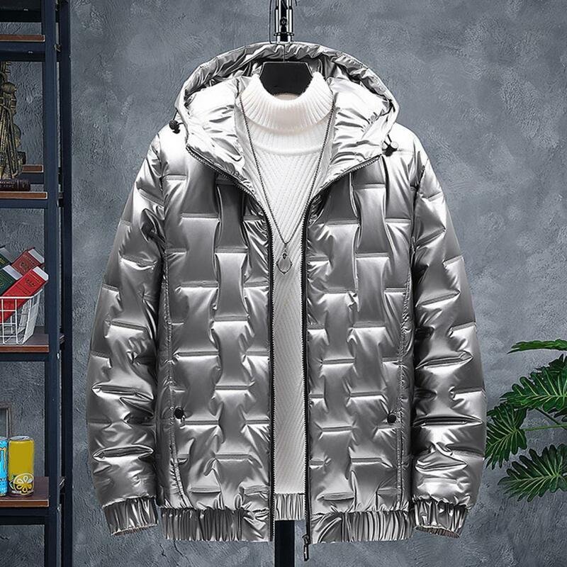따뜻한 오리털 스노우 파카 자켓 남성용, 두꺼운 후드 오버 코트, 윈드 브레이커, 따뜻한 코트