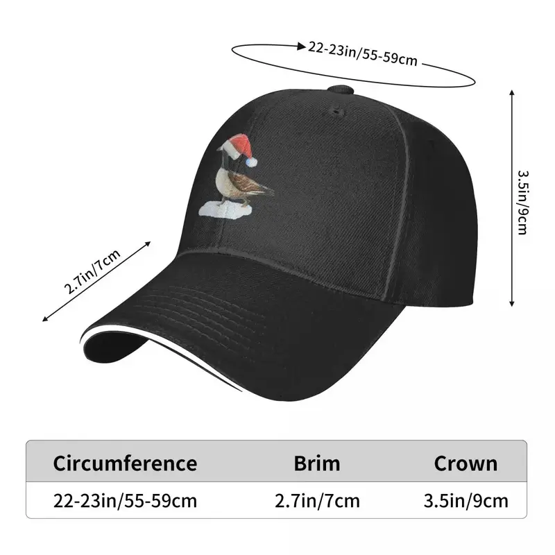 Christmas Goose Baseball Cap Sun Hat For Children Snapback Cap Trucker Hats For Men Women's