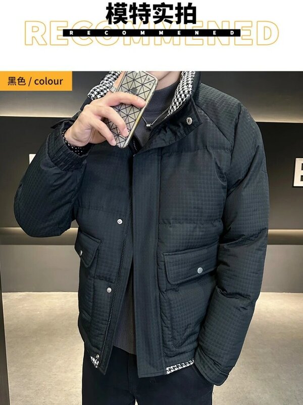 2023 giacca invernale da uomo cappotto in cotone caldo spesso colletto alla coreana Casual Business Parka giacche soprabito da uomo calde e spesse antivento