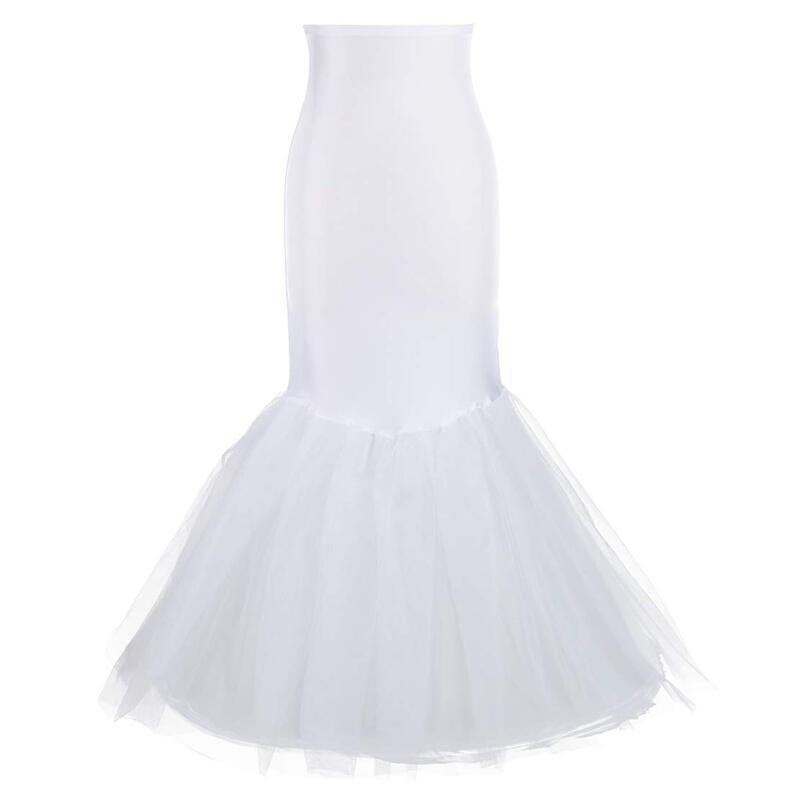 Sereia petticoat para sereia vestido de baile crinoline desliza underskirt para sereia vestido de casamento 2023