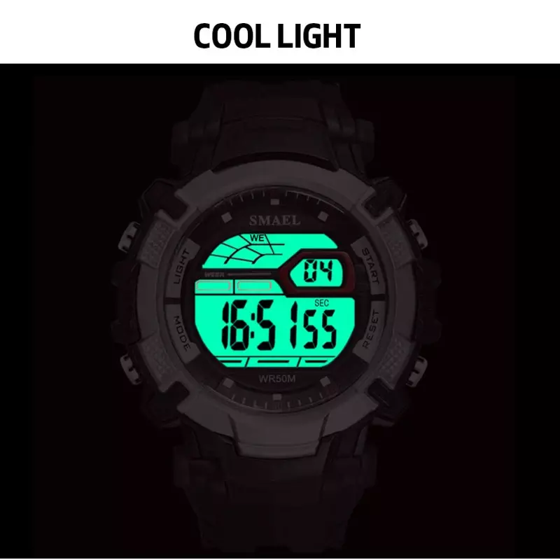 Smael Männer Outdoor-Sport uhren Countdown Alarm Mode Digitaluhr männliche Uhr wasserdichte Armbanduhren relogio masculino