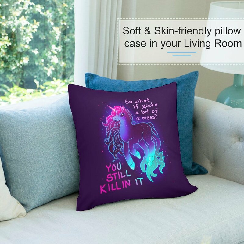 YOU STILL KILLIN IT Neon Unicorn Throw Pillow Pillow Decor christmas pillow case fodere per cuscini per soggiorno