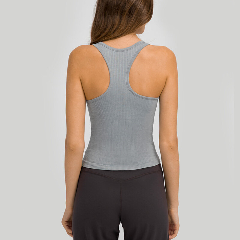 Promotie Nieuwe Lu-U Dezelfde Stijl Yoga Top Met Borst Kussen Ademend Snelle Bry Running Fitness Pak Yoga Vest