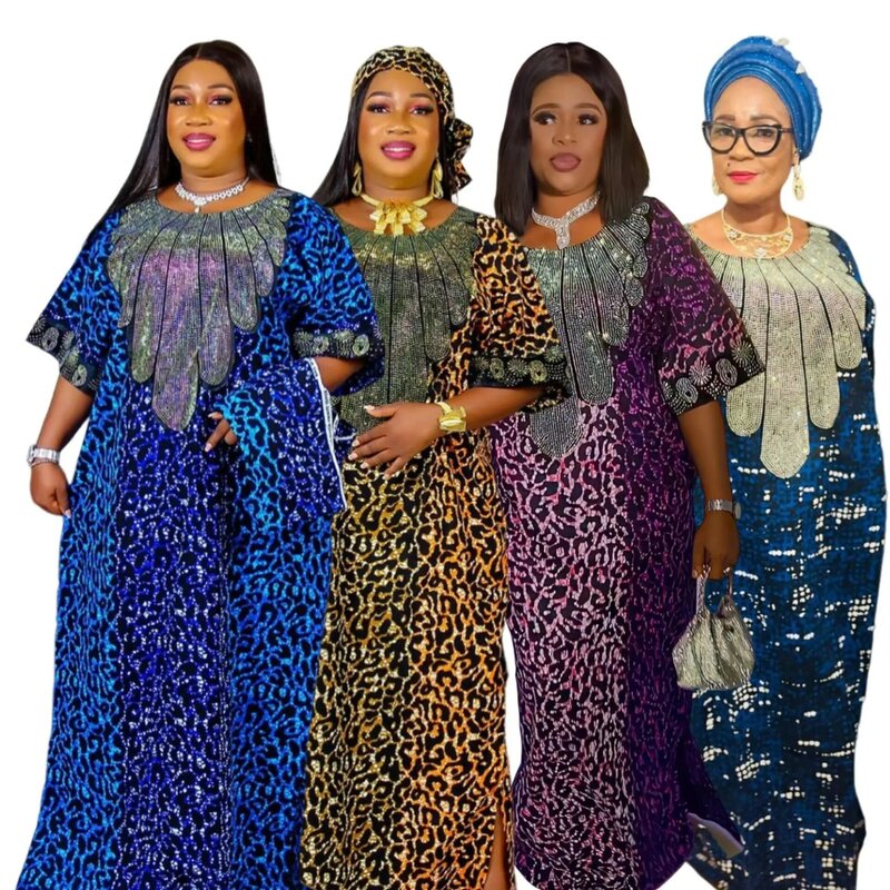 African Dresses for Women 2024 Muslim Fashion Abayas Boubou Dashiki Ankara Outfits Evening Gown Dubai Kaftan Abaya Robe Outfits
