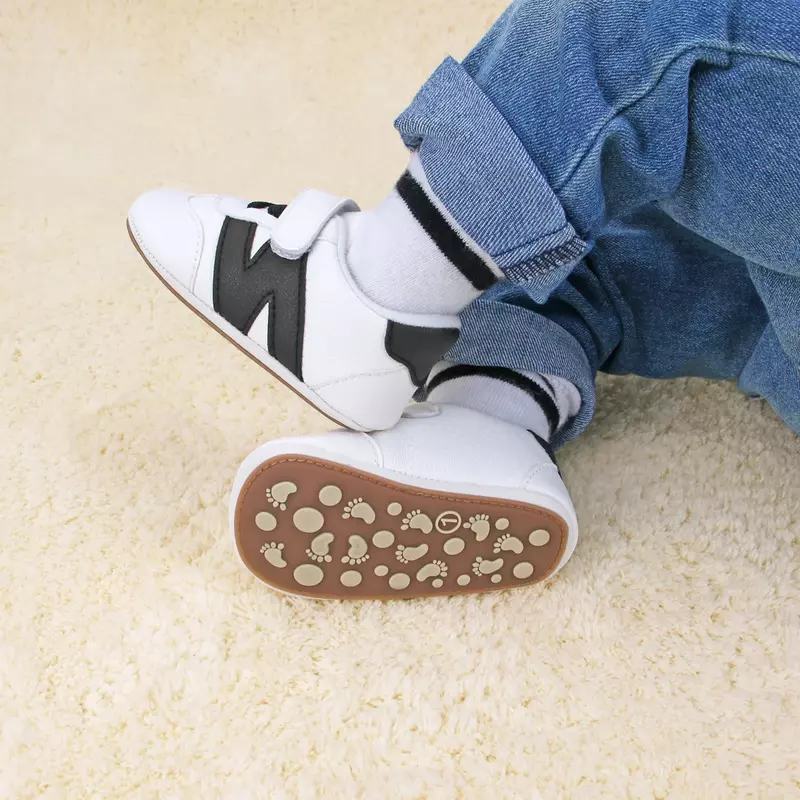 Spring and Autumn Explosive 0-1 Year Old Baby Big Letter Sports Shoes Soft Rubber Soles Comfortable Baby Walking Shoes