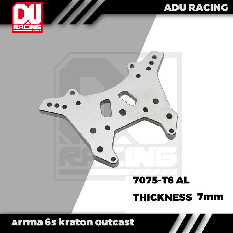 ADU Racing FRONT SHOCK TOWER CNC 7075-T6 Aluminium untuk ARRMA 6S OUTCAST Krat