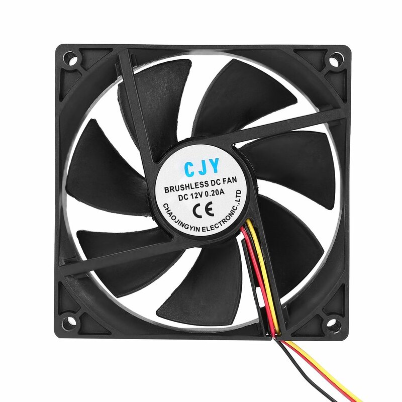 1pc 12V 3-Pin 9cm 90 x 25mm 90mm CPU Heat Sinks Cooler Fan DC Cooling Fan 65 Cpu Processor Fans Heat Sink CFM High Quality