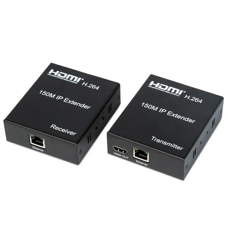 Extensor IP de 150M sobre HDMI, compatible con TCP, Rj45, Cat5e/6, Cable 1080P, transmisor, extensor Ethernet, soporte de vídeo a través de la red S