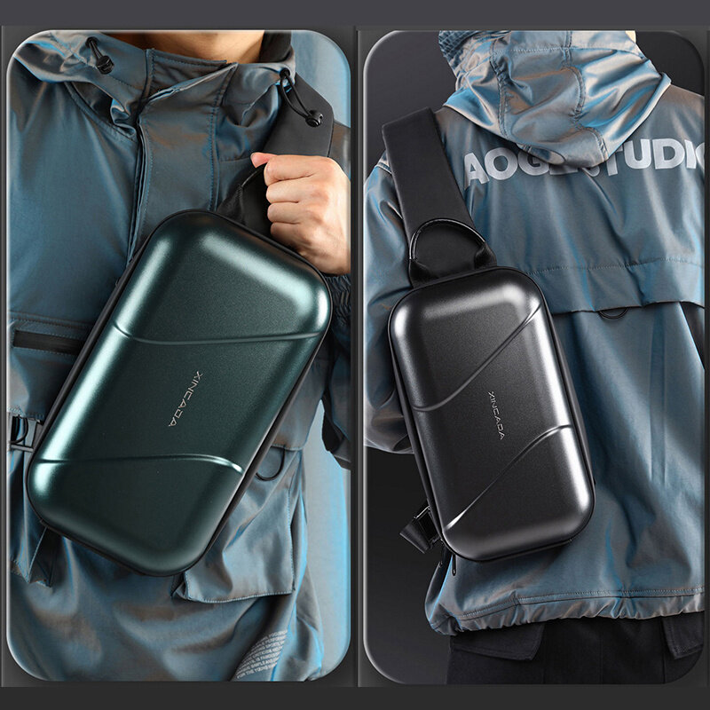 Grote Capaciteit Heren Schoudertas Waterdichte Zakelijke Multifunctionele Crossbody Pack Mode Casual Borst Tassen Voor Mannelijke Vrouwen