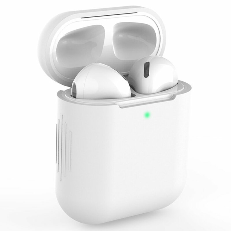 Casing Earphone untuk Airpods1/2, Sarung silikon lembut tahan guncangan, penutup pelindung nirkabel, aksesori casing Headphone pengiriman cepat