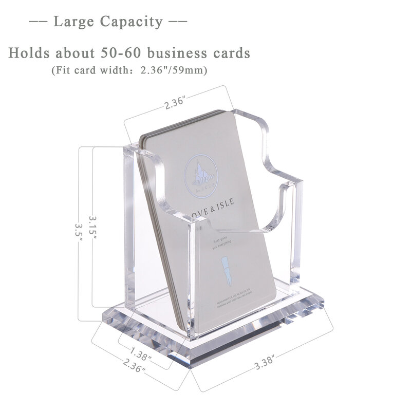 Sanrui Visitekaartje Houder Voor Bureau Verticale Kaart Display Stand Clear Acryl 1 Tier 1 Pocket