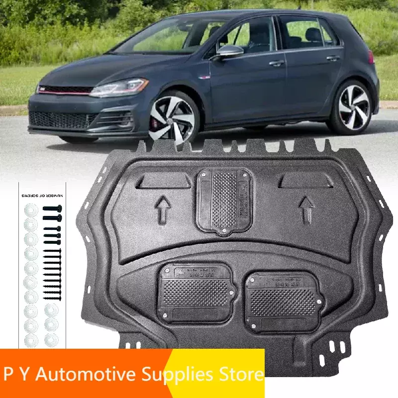 Panneau de plaque de garde-boue sous le moteur de voiture pour VW Golf GTI, panneau de garde-boue, bouclier anti-éclaboussures