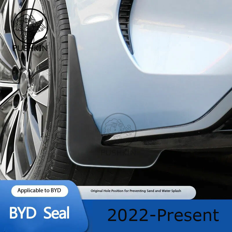 บังโคลน4ชิ้นสำหรับ BYD Seal 2023 2024 ATTO 4บังโคลนบังโคลนบังโคลนบังโคลนส่วนประกอบรถยนต์บังโคลน