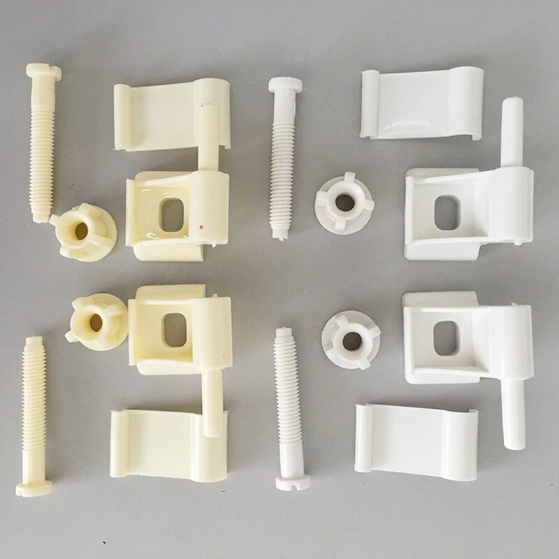 Kit de repuesto de bisagra s-eat para inodoro, tornillos universales de plástico blanco de 4cm, accesorios de repuesto para Baño