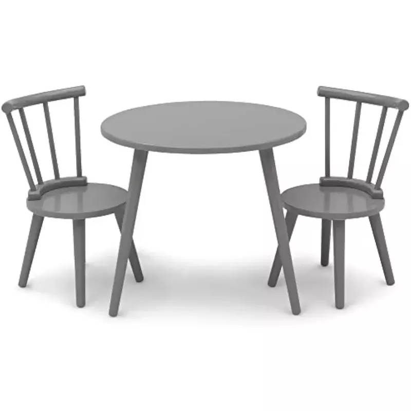 Kids Table & 2 Chairs Set - Ideal for Arts & Crafts Wooden Children's Table and Chairs  Study Childrens Furniture