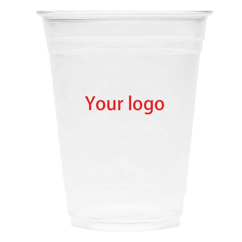 Customized productFactory Direct Sell Plastic Cups With Sip Through Lids Tea Coffee Disposable Drink Cups