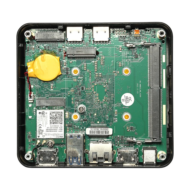 Bebepc คอมพิวเตอร์ขนาดเล็กในบ้านอินเตอร์ Gen12ประมวลผล N95/N100 DDR4ที่มี2 * HDMI สนับสนุน Windows10/11ลินุกซ์ pfense ไฟร์วอลล์คอมพิวเตอร์สำนักงาน