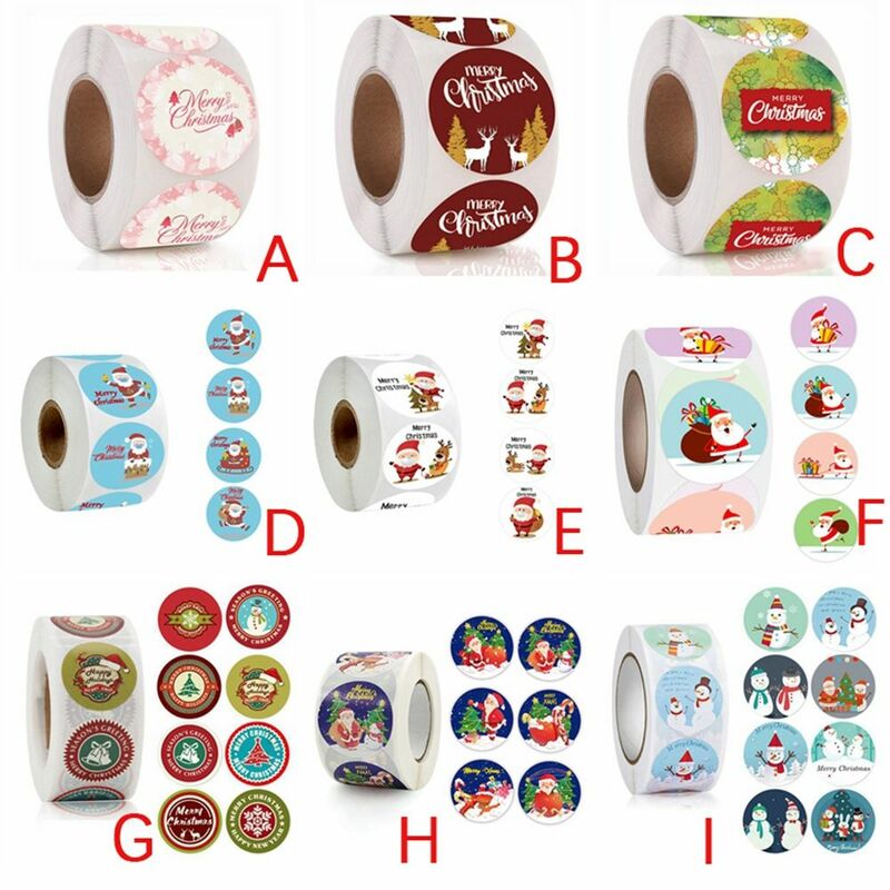 Envelope Seal Sealing Sticker for Gift Cards Greeting Cards Decorations Packing Labels Package Stickers Christmas Stickers
