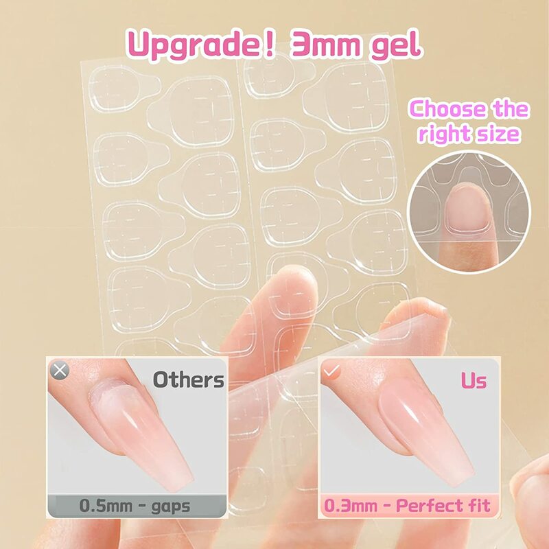 Накладные ногти ручной работы с коротким французским наконечником, 3D мультяшный искусственный клей на искусственные ногти для женщин, художественный маникюр в салоне