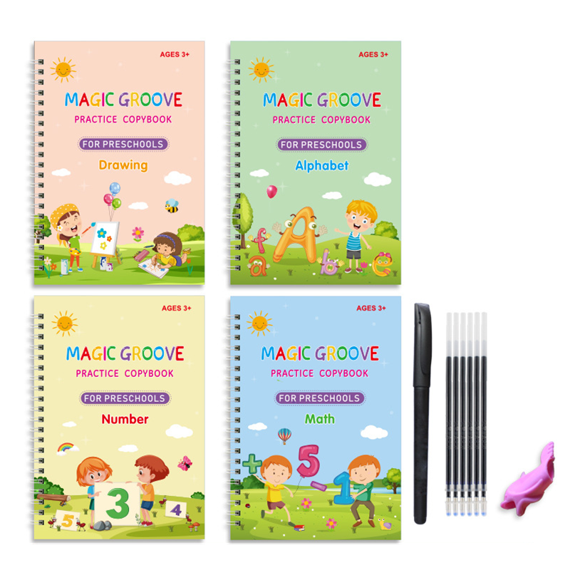 Herbruikbaar Magisch Schrift Tekenspeelgoed Voor Kinderen Montessori Pen Controle Training Schrijven Sticker Leren Educatief Speelgoed Kinderen