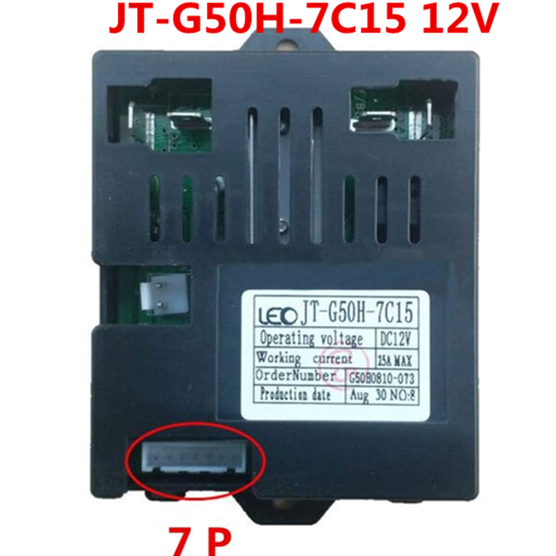 JT-G50H-7C15 12V zasilany dla dzieci Ride on car 2.4G odbiornik zdalnego sterowania Bluetooth skrzynka sterownicza akcesoria części zamienne