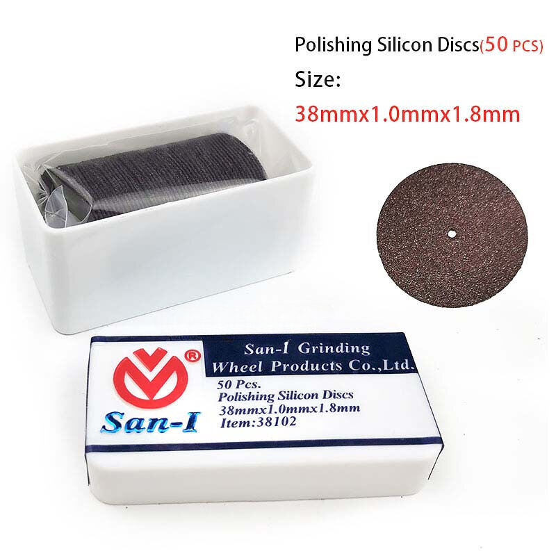 Discos de silicona para laboratorio Dental, Discos de pulido gruesos y finos de 40/50/100 piezas, Material de trabajo