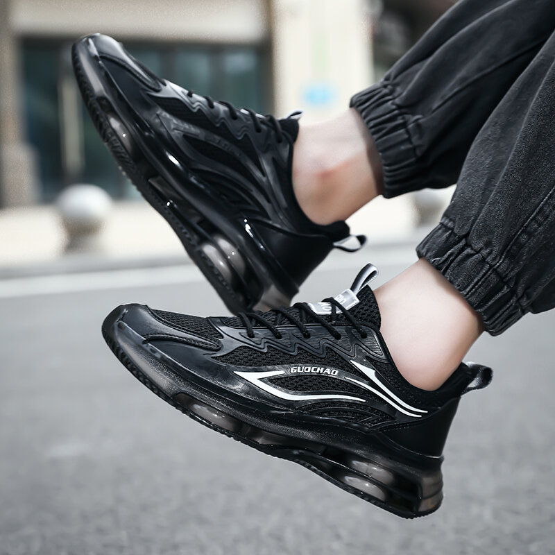 Мужские кроссовки на массивной платформе, уличная спортивная обувь на шнуровке, прогулочные брендовые дизайнерские кеды, размеры 39-47