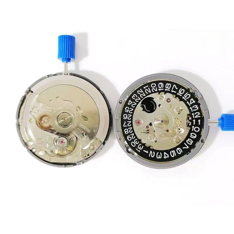 일본 오리지널 NH35 블랙 캘린더 무브먼트 고정밀 기계식 자동 손목 시계 날짜 세트, 남성용 시계