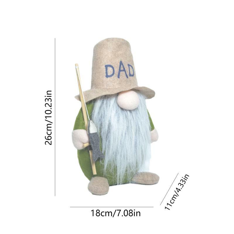 Dia do Pai Gnomos De Pelúcia Barbudo Gnome Decoração, Decorativo Recheado Engraçado, Estatuetas Pequenas