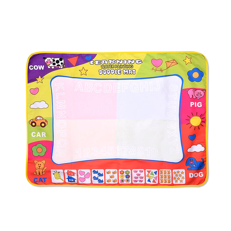 Water Drawing Mat Large  Mat Painting Board Writing Mats with 4 Pens 8 Molds Kids Learning Toy Water Drawing Mat