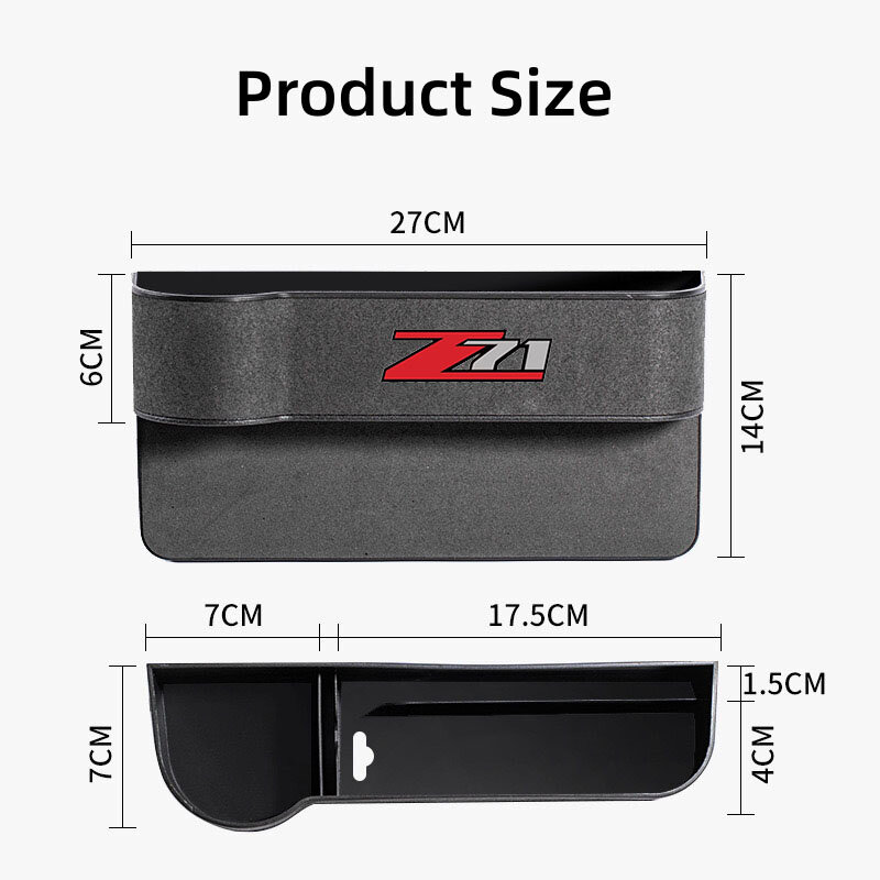 Caja de almacenamiento de huecos de hendidura de asiento de coche, organizador de asiento, soporte de relleno de hendidura para Z71, caja de almacenamiento de bolsillo