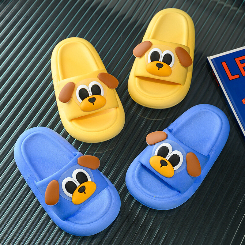 Pantofole per bambini estate Cartoon Dog pantofole morbide Casual antiscivolo pantofola da bagno per la casa traspirante scarpe per bambini per ragazze ragazzi