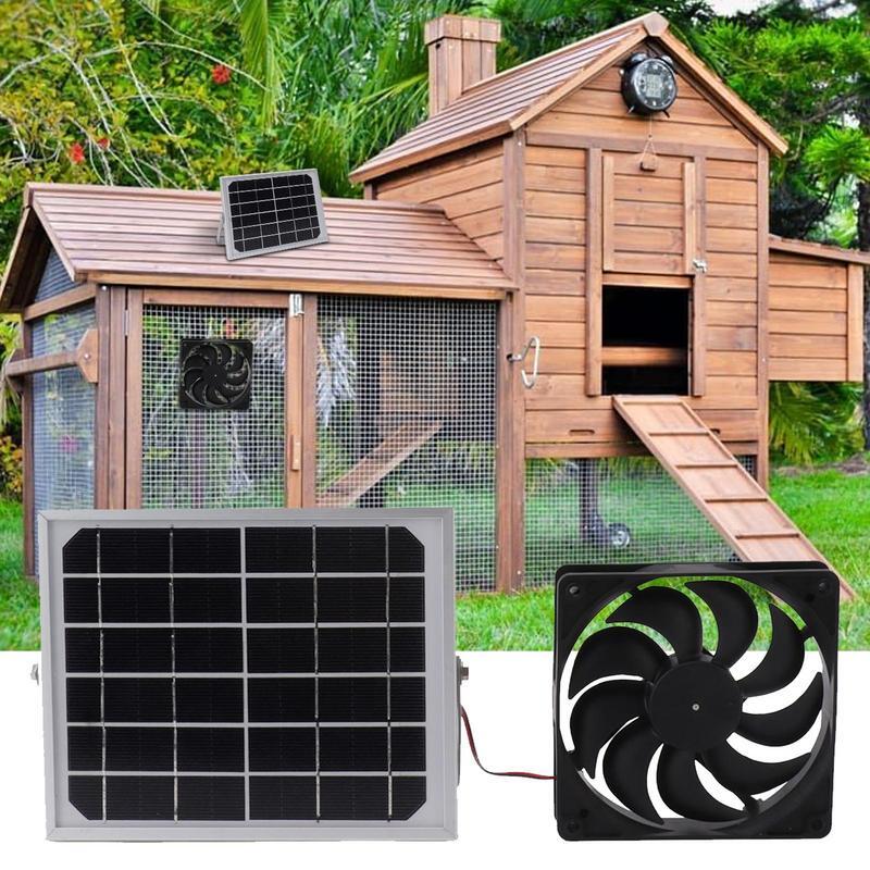 Ventilador de escape Solar para el hogar, Ventilación de silicona monocristalina, diseño impermeable, suministros de escape interiores para almacenes